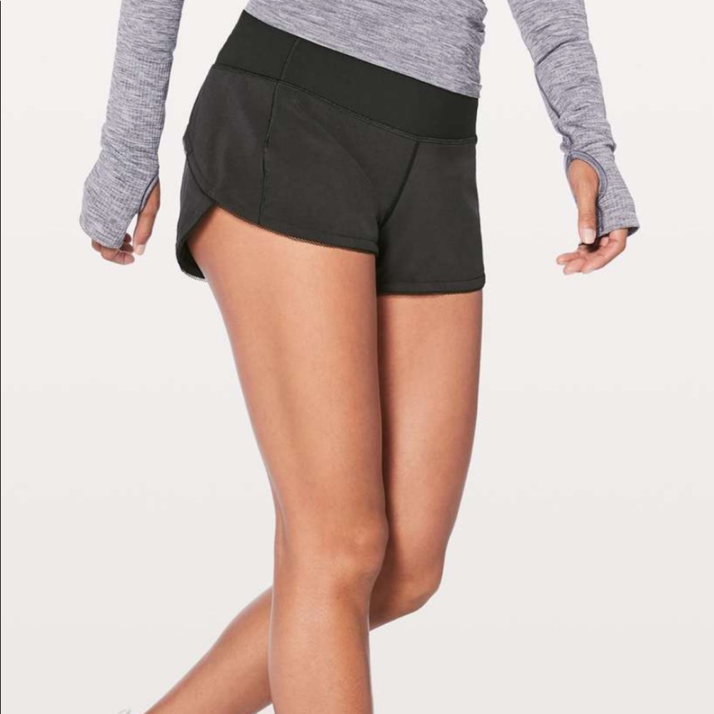 Lululemon black speed shorts